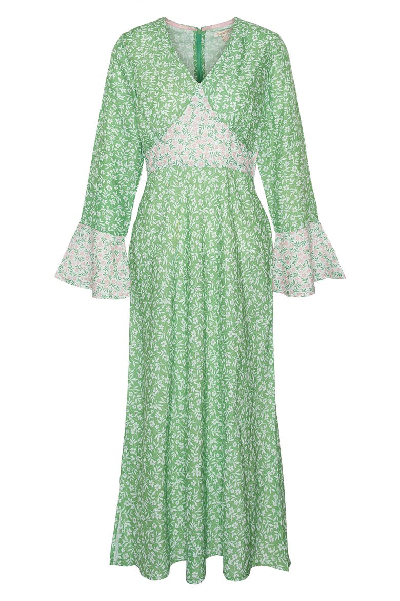Sandgate Long Sleeve Maxi Dress, Alternate, color, MULTI GREEN
