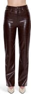 Pistola Cassie Embossed Faux Leather Flare Pants