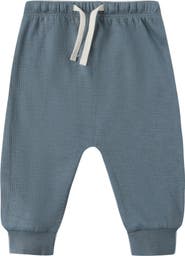 QUINCY MAE Pointelle Organic Cotton Joggers