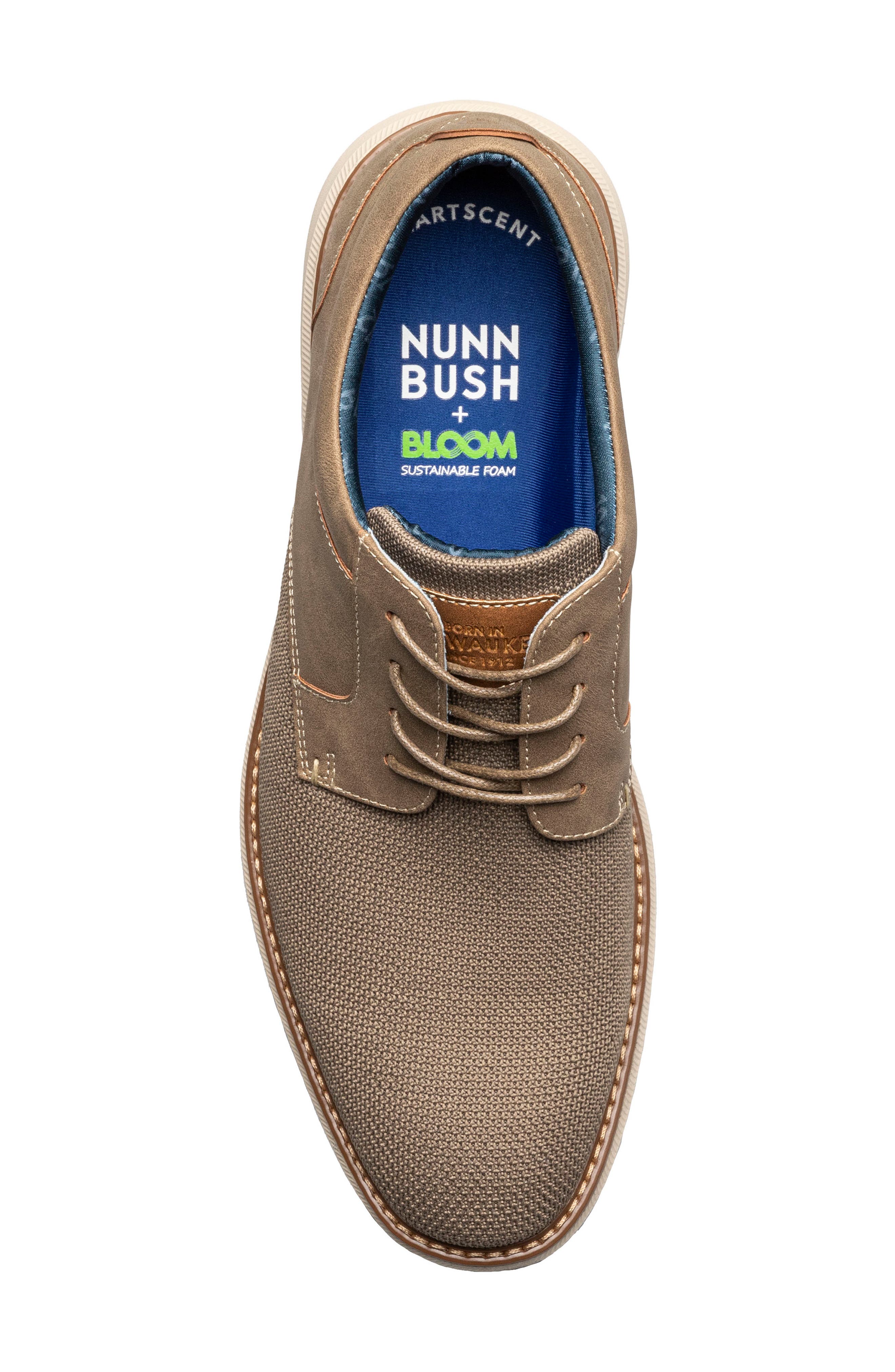 Chase Mixed Media Plain Toe Derby - Wide Width Available, Alternate, color, TAUPE MULTI