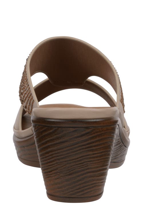 Gc Shoes Everi Wedge Sandal In Beige