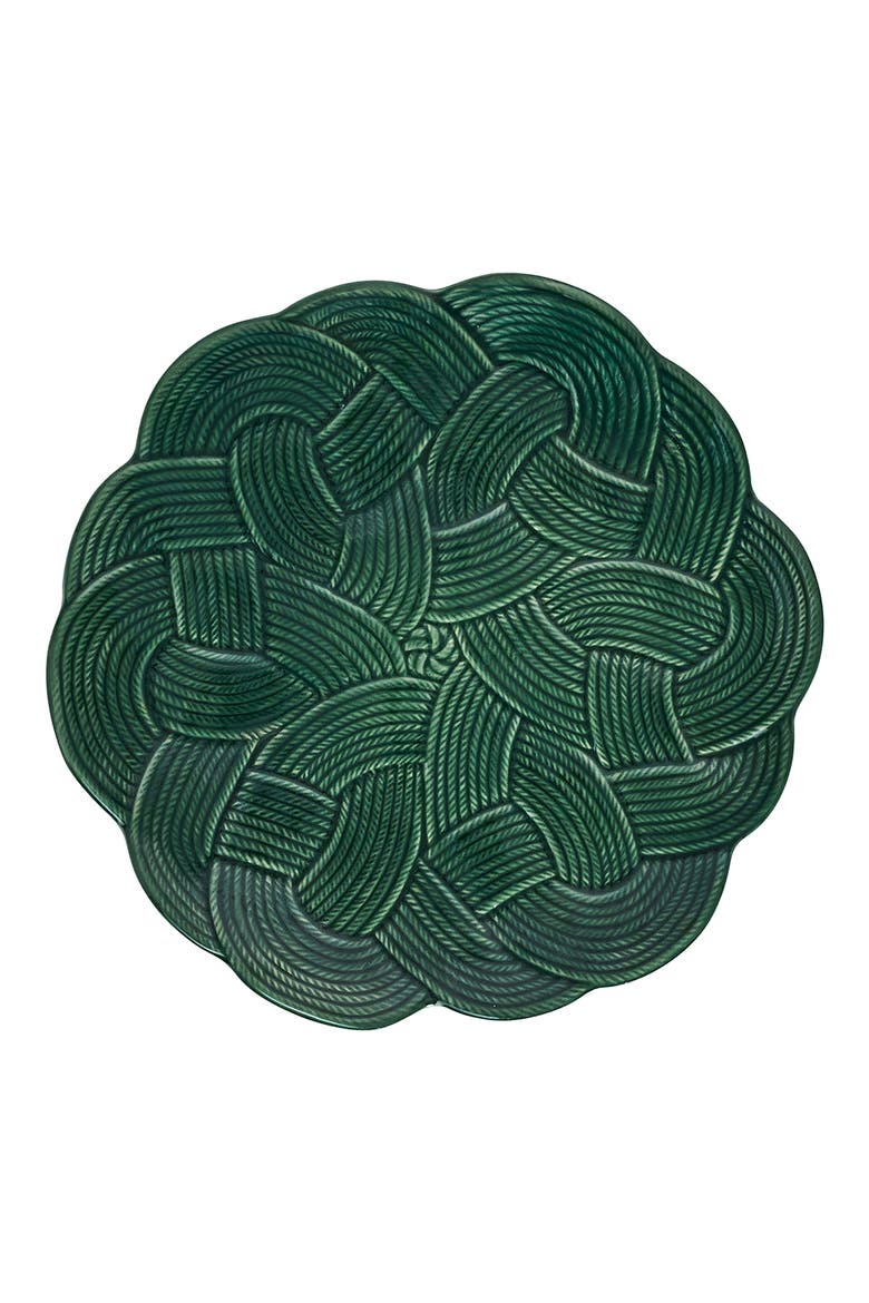 Le Panier Mystic Knot Charger Plate, Main, color, BASIL