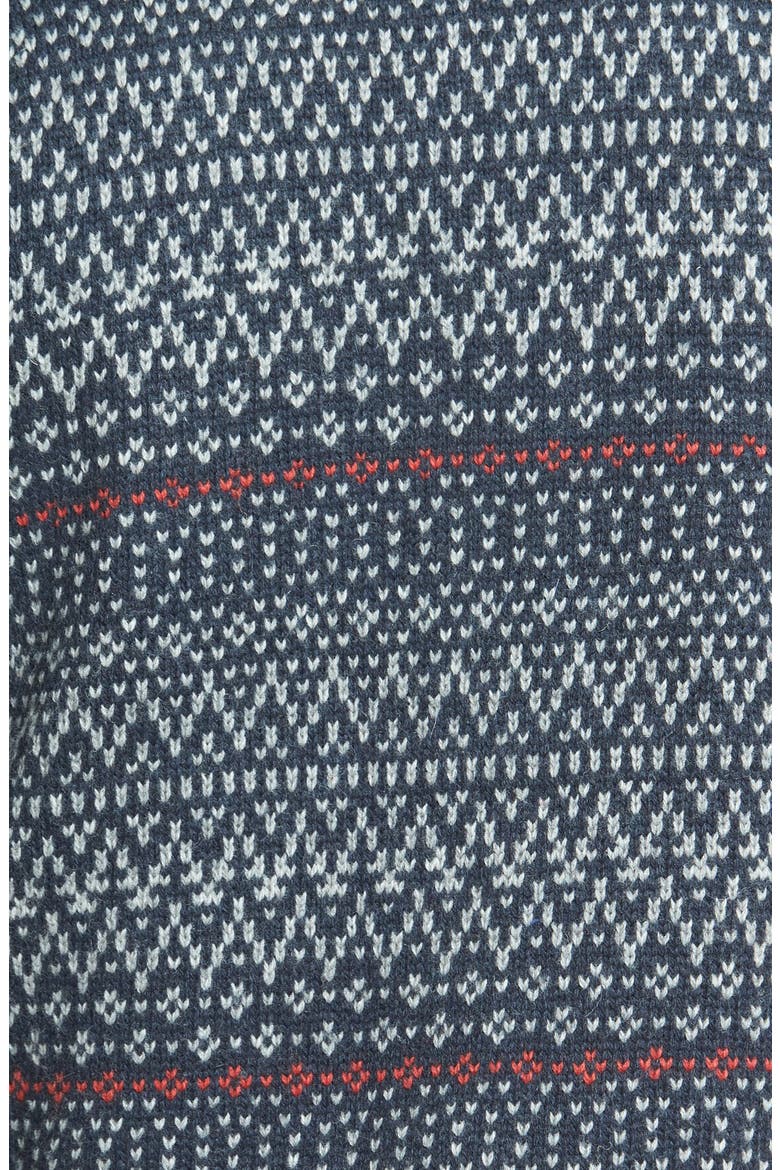'Anchorage' Fair Isle Shawl Collar Cardigan, Alternate, color, NYPD BLUE