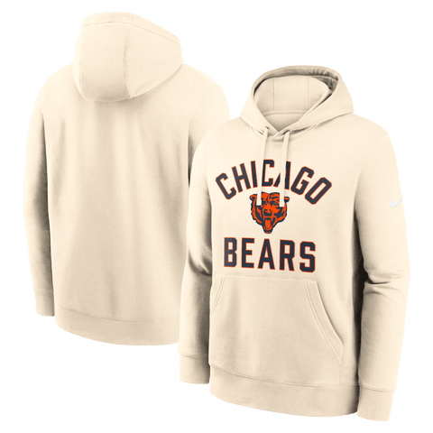 Men's Nike Cream Chicago Bears Club Hoodie