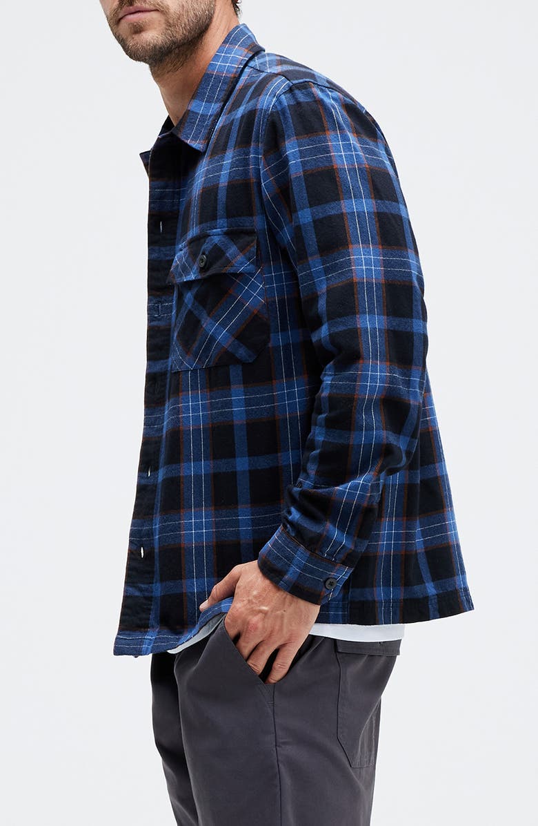 Stance Lowell Cotton Flannel Button-Up Shirt, Alternate, color, 