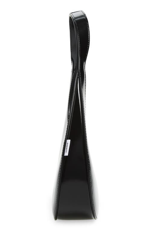 Coperni Swipe Baguette Leather Bag In Black