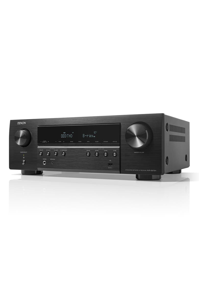 AVR-S670H 5.2 Channel 8K Home Theater Receiver with Dolby TrueHD Audio, HDR10+, and HEOS Built-In, Alternate, color, Black