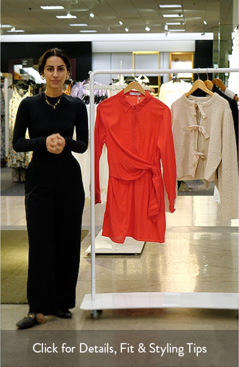 Long Sleeve Shirtdress, sales video thumbnail