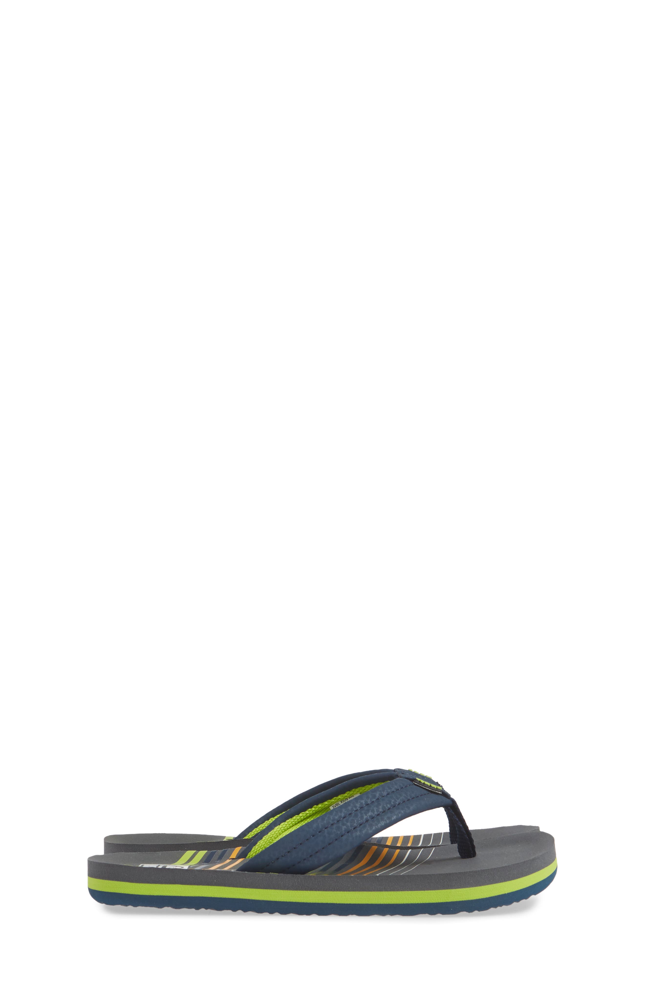 Ahi Flip Flop, Alternate, color, STRIPE GREEN