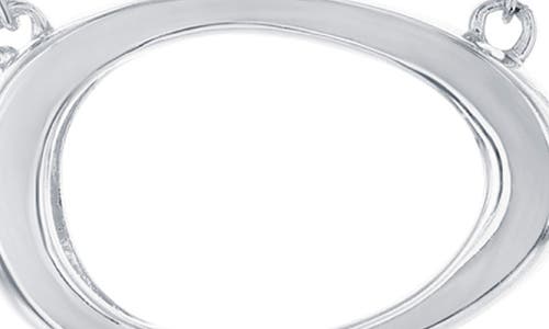 Simona Open Oval Pendant Necklace