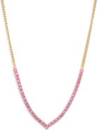 MESHMERISE Colorful Crystal V-Front Chain Necklace
