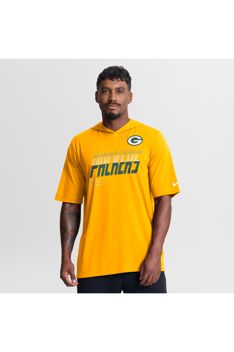 Men's Nike Gold Green Bay Packers Tri-Blend Hooded T-Shirt, Main, color, Gold