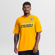 Nike Men's Nike Gold Green Bay Packers Tri-Blend Hooded T-Shirt