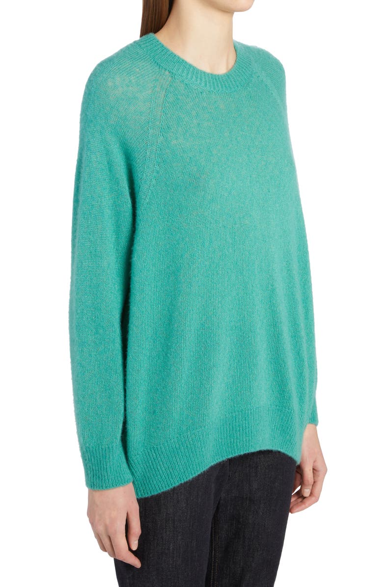 Agnona Relaxed Fit Cashmere & Silk Sweater, Alternate, color, 