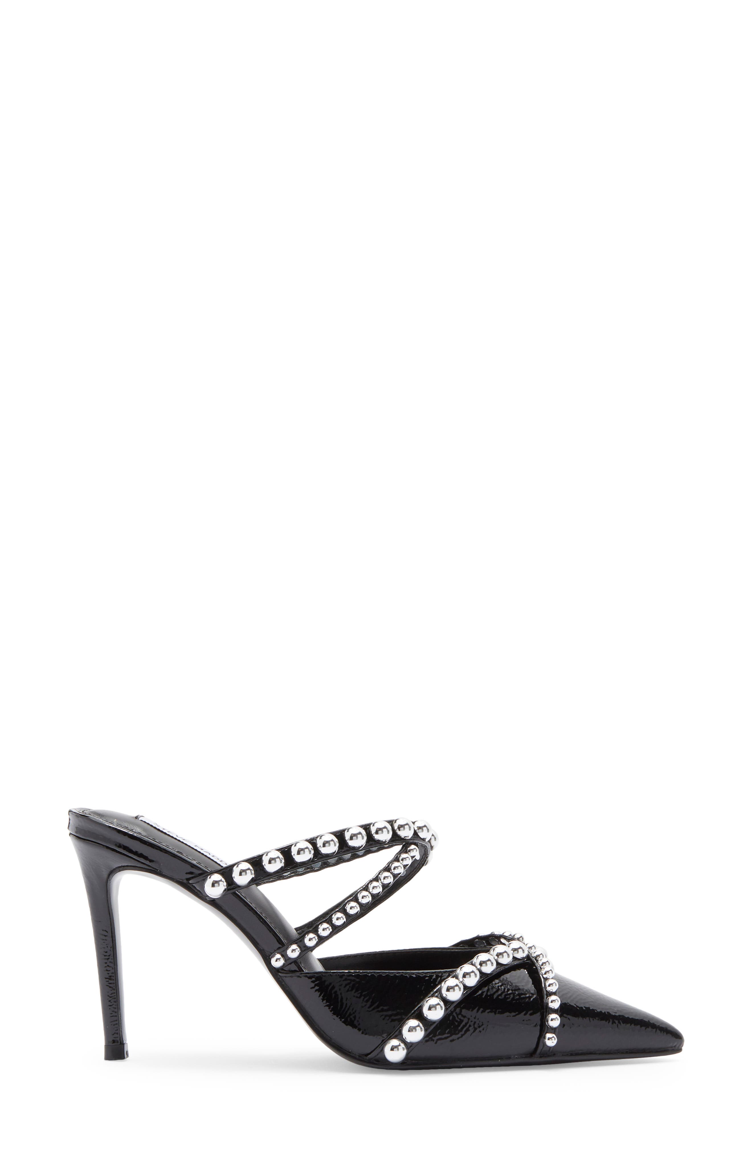 Steve Madden Jaquee Studded Mule, Alternate, color, Black