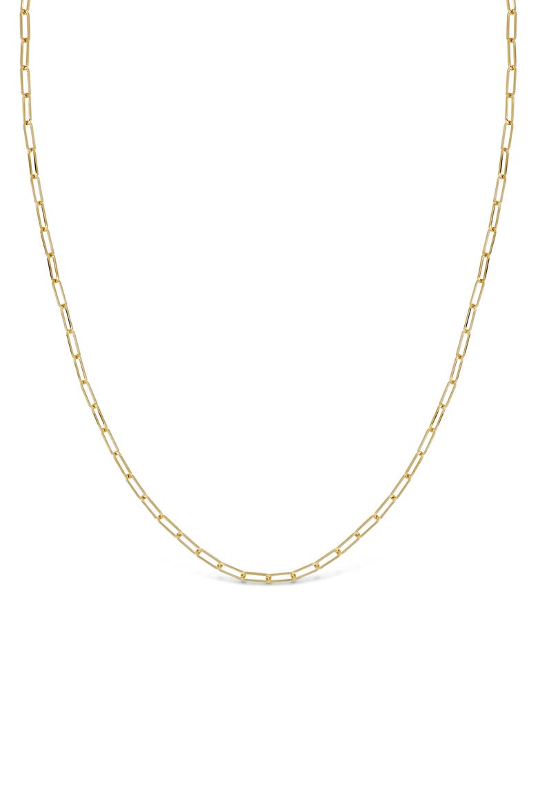 Ofira 14K Gold Paper Clip Chain Necklace (Nordstrom Exclusive), Main, color, 14K YELLOW GOLD