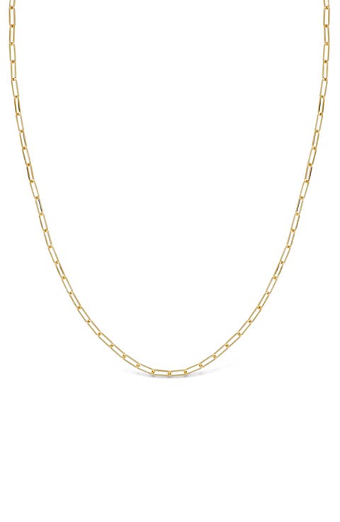 Ofira 14K Gold Paper Clip Chain Necklace (Nordstrom Exclusive)