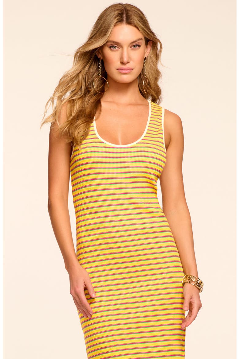 Everest Stripe Knit Dress, Alternate, color, LEMON DROP STRIPE COMBO