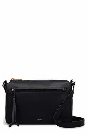 Fountain Park Small Zip Leather Crossbody Bag