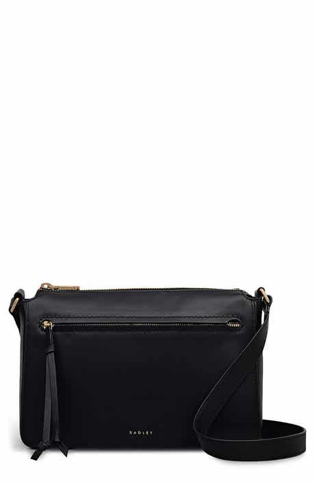 Fountain Park Small Zip Leather Crossbody Bag