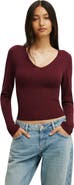 Cotton On Women's Close Knit V-Neck Top