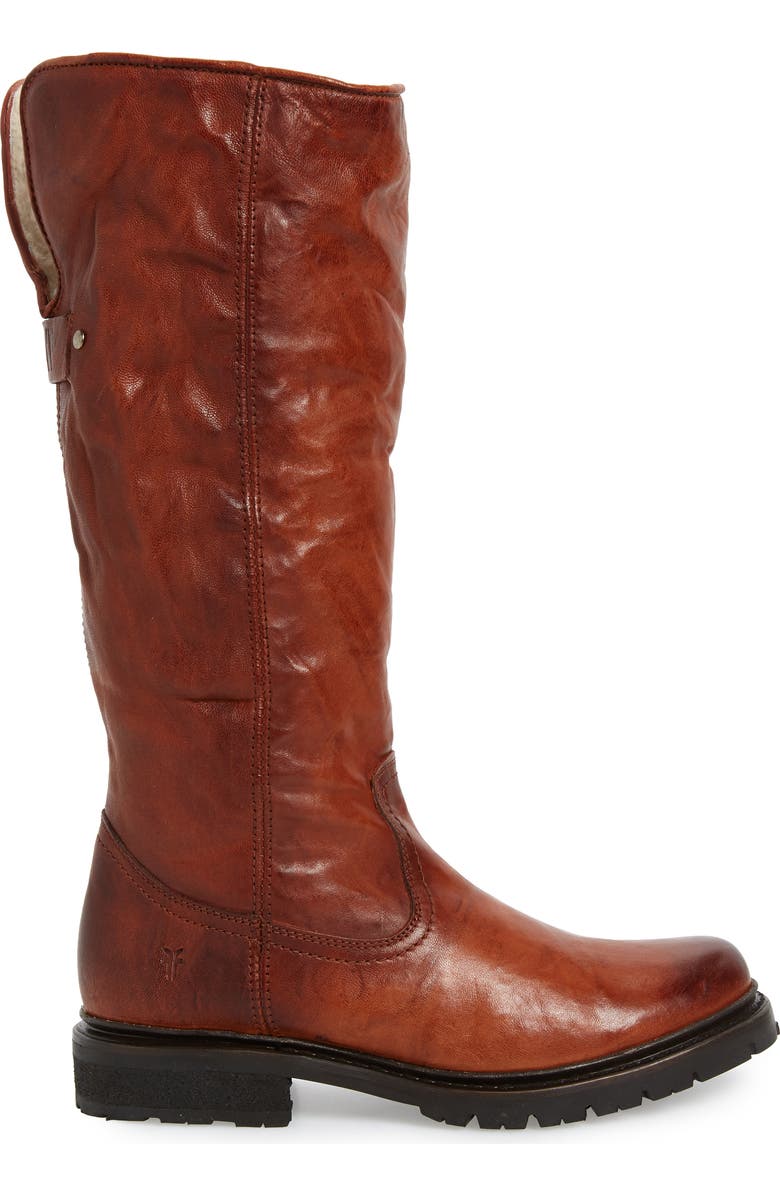 Frye Vanessa Genuine Shearling Lined Knee High Boot, Alternate, color,
