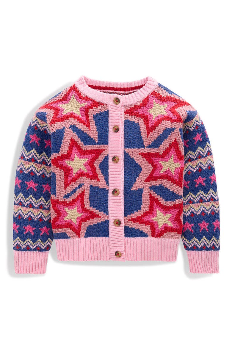 Kids' Sparkle Star Cardigan, Main, color, MULTI SPARKLE STARS