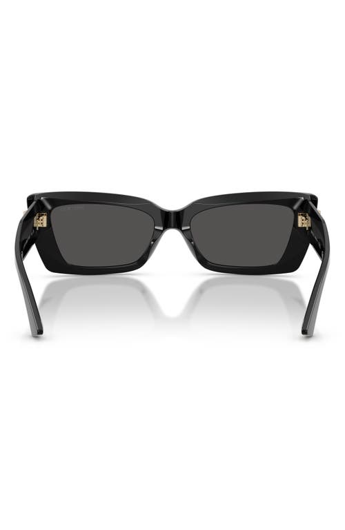 Jimmy Choo 54mm Cat Eye Sunglasses In Black
