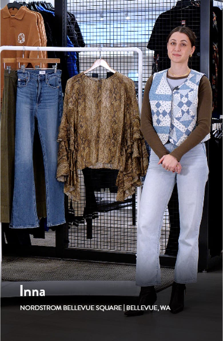 Carola Tiered Bell Sleeve Chiffon Top, sales video thumbnail