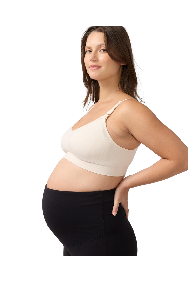 Seamless Nursing + Pumping Bra 2-Pack, Alternate, color, Black/Ash