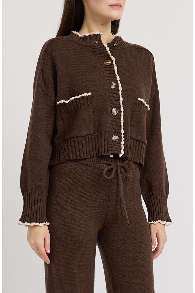 Victoria Cardigan, Alternate, color, BROWN