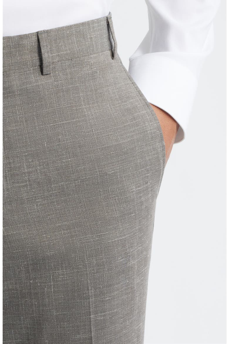 Patrick Tropical Wool, Silk & Linen Blend Pants, Alternate, color, GREIGE
