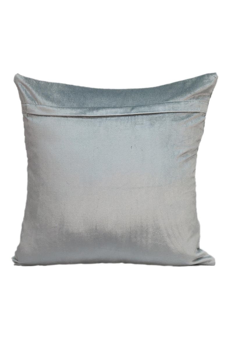 Gaia Topstitched Throw Pillow, Alternate, color, GREY