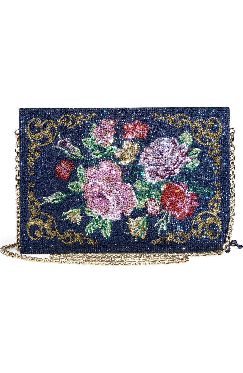 JUDITH LEIBER COUTURE Storybook Love Stories Clutch, Alternate, color, Champagne Dark Indigo Multi