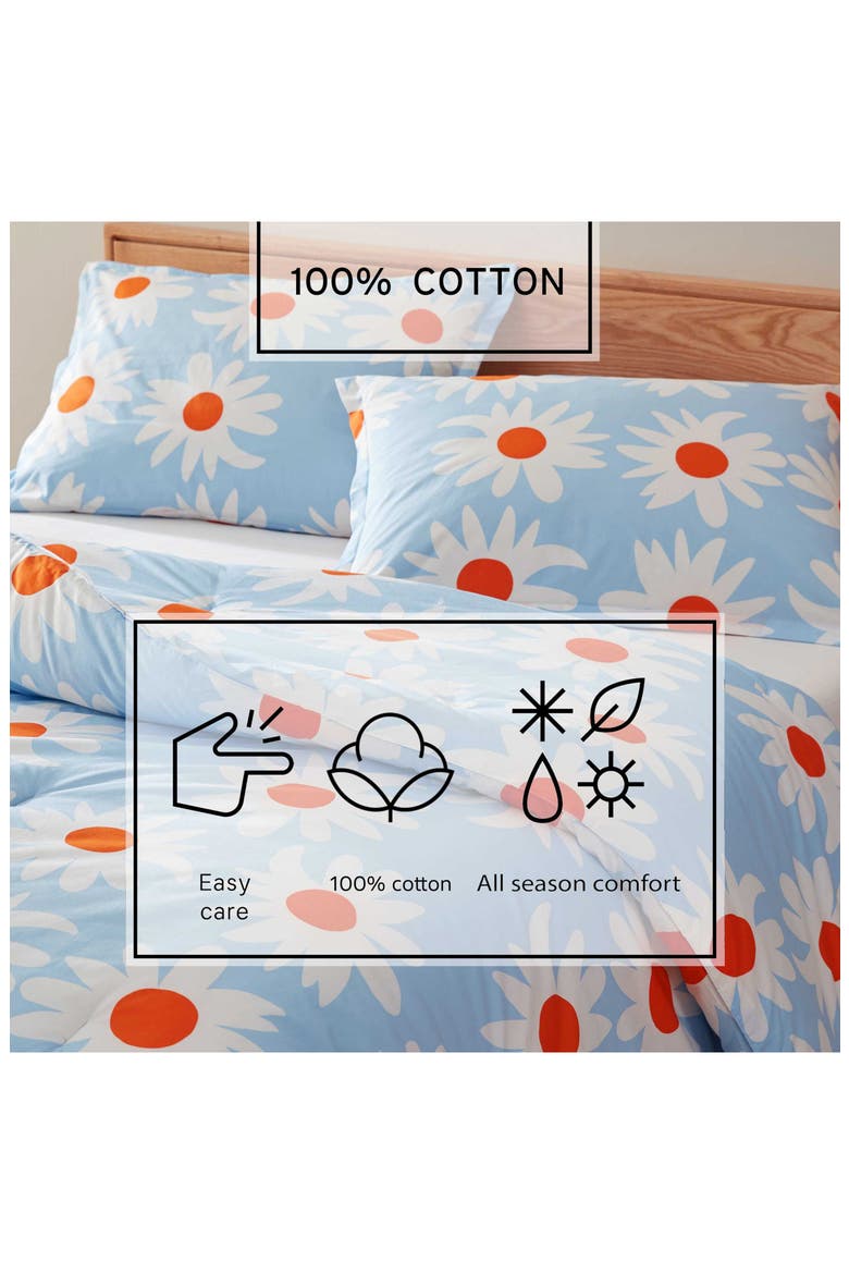 Rakastaa Ei Rakasta Comforter & Shams Set, Alternate, color, LIGHT BLUE