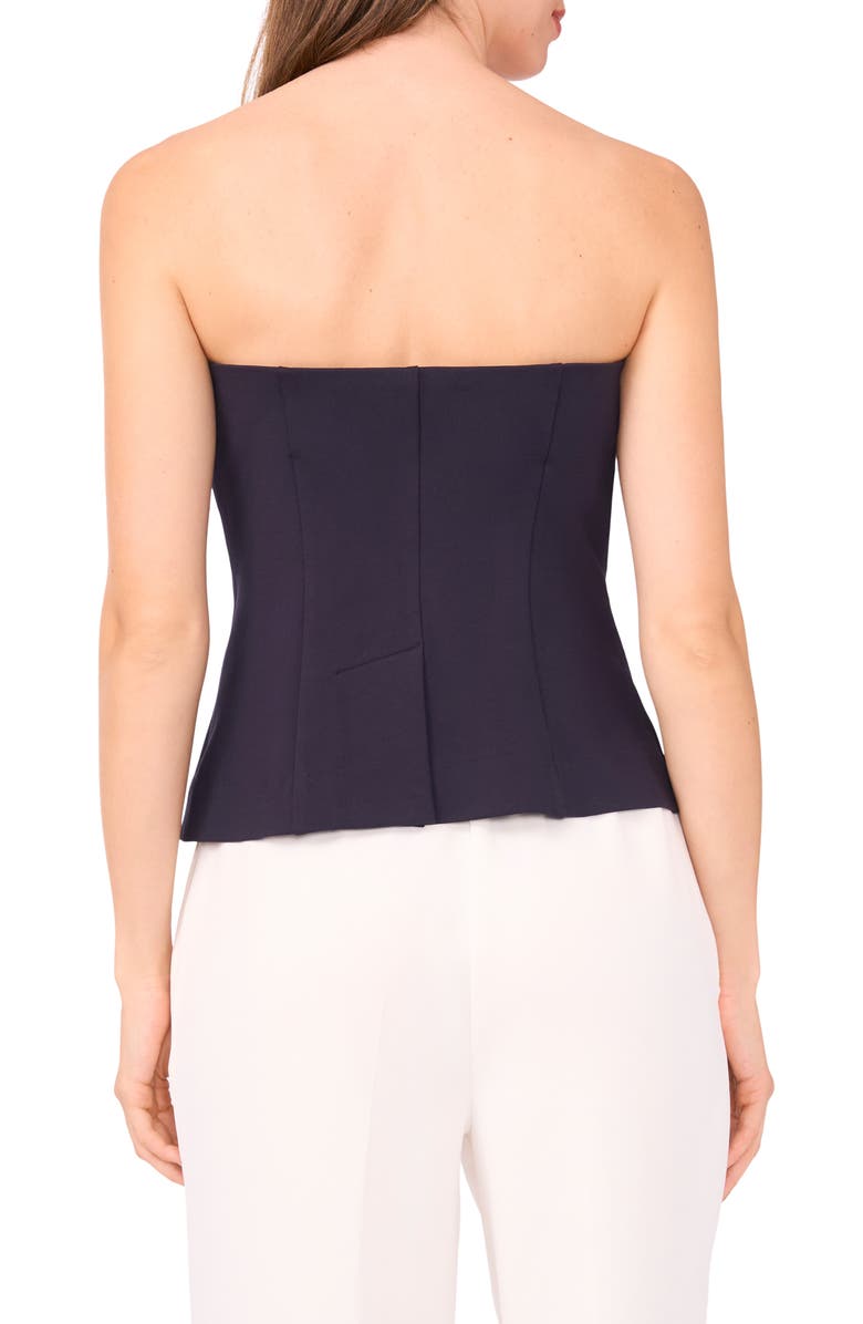 Strapless Ponte Tailored Weskit Top