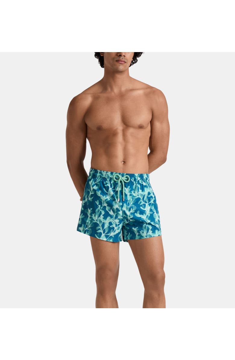 Vilebrequin Short Stretch Swim Trunks, Main, color, Crystal Teal