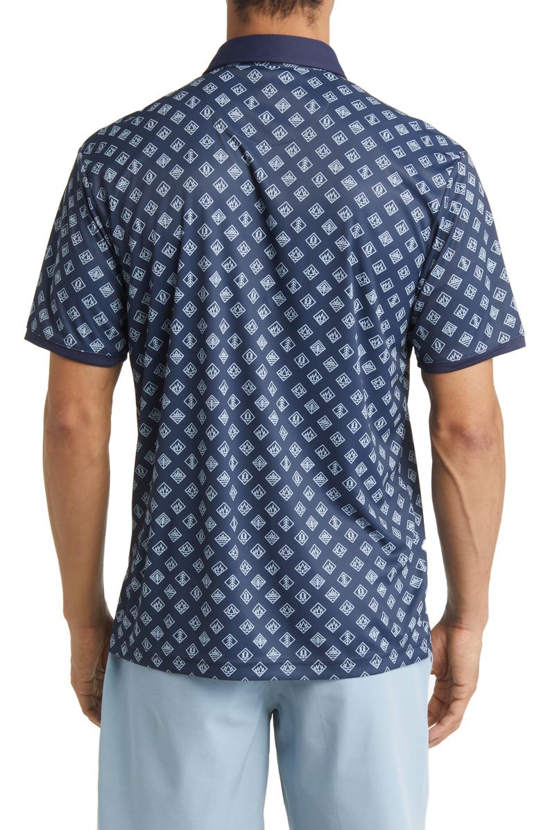 Swannies Jackson Geo Pattern Golf Polo, Alternate, color, Navy-Sky