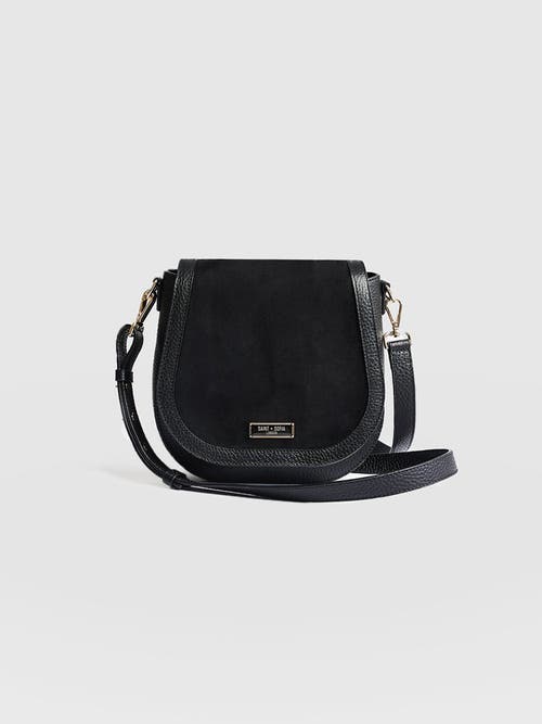 Saint And Sofia Saint + Sofia Saddle Bag In Black