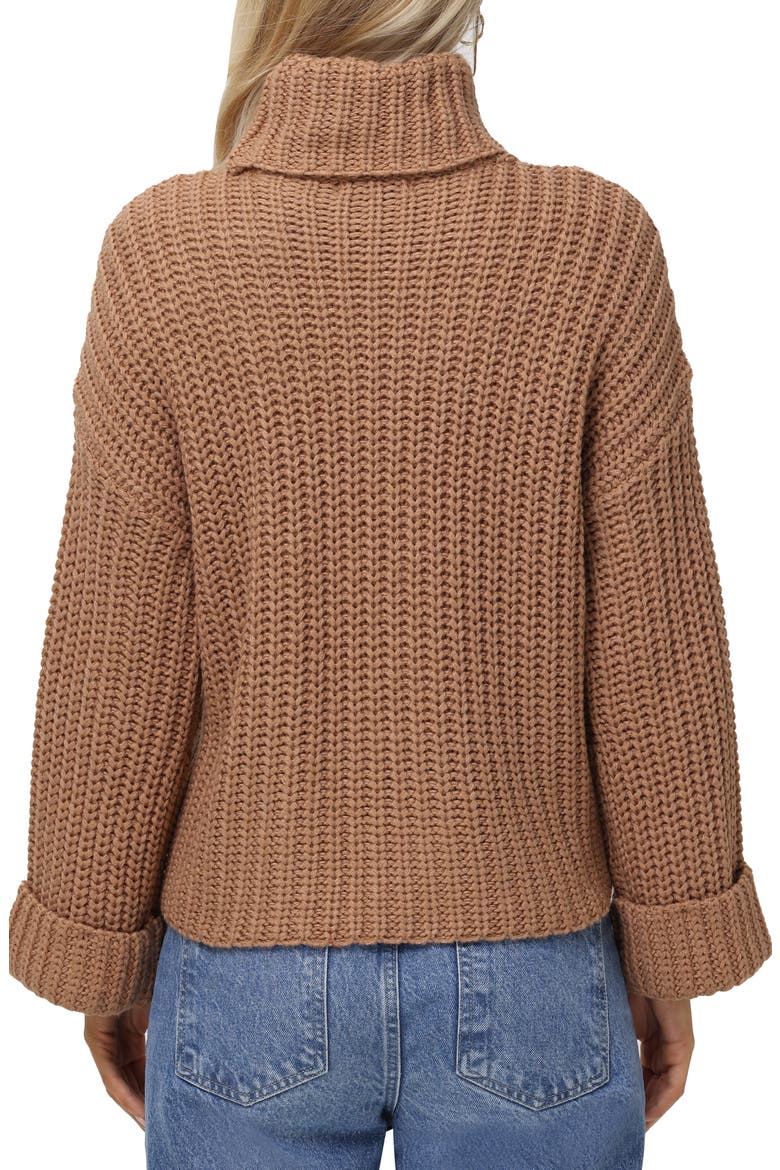 Vida Bell Sleeve Turtleneck Sweater, Alternate, color, CINNAMON