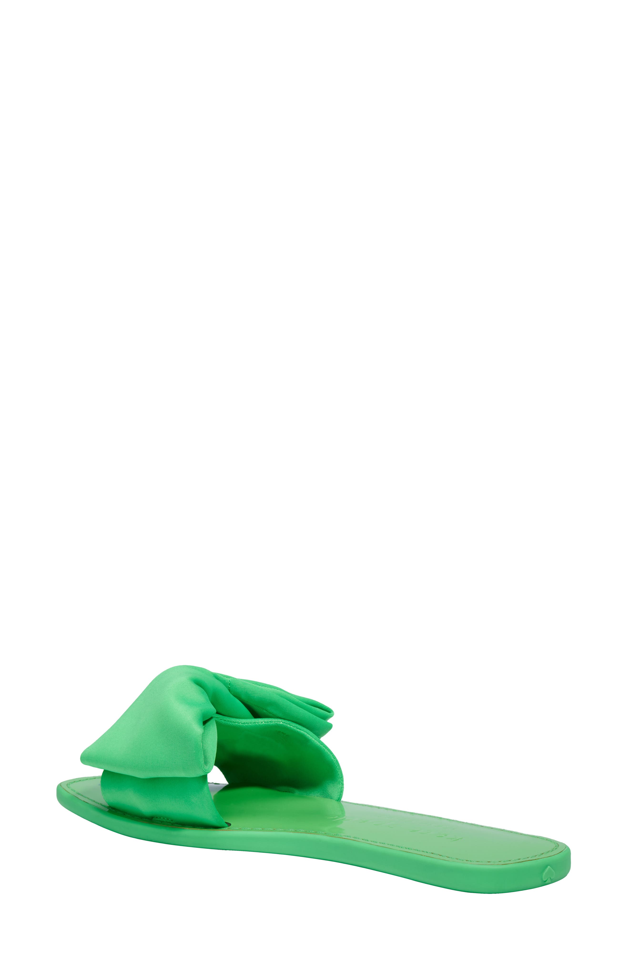 bikini slide sandal, Alternate, color, GREEN JAY FABRIC