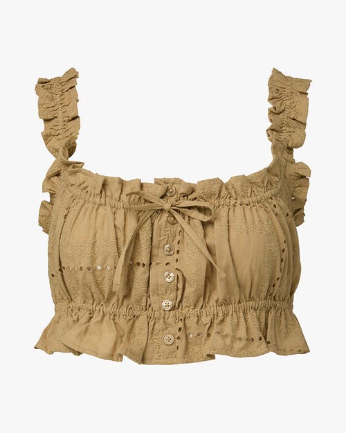 Weworewhat Ruffle Crop Top