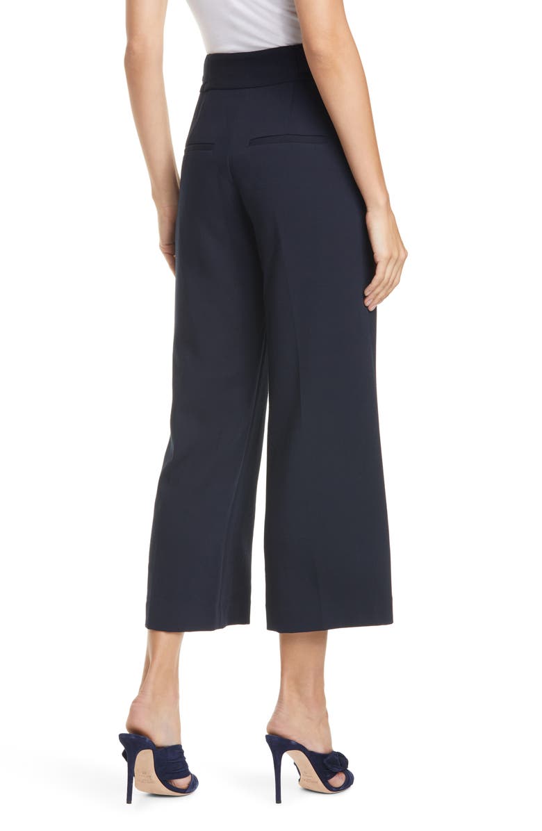 Veronica Beard Aubrie Crop Wide Leg Pants, Alternate, color, 