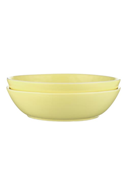 Stone Lain Elena Stoneware 4-piece Bowl Set In Yellow