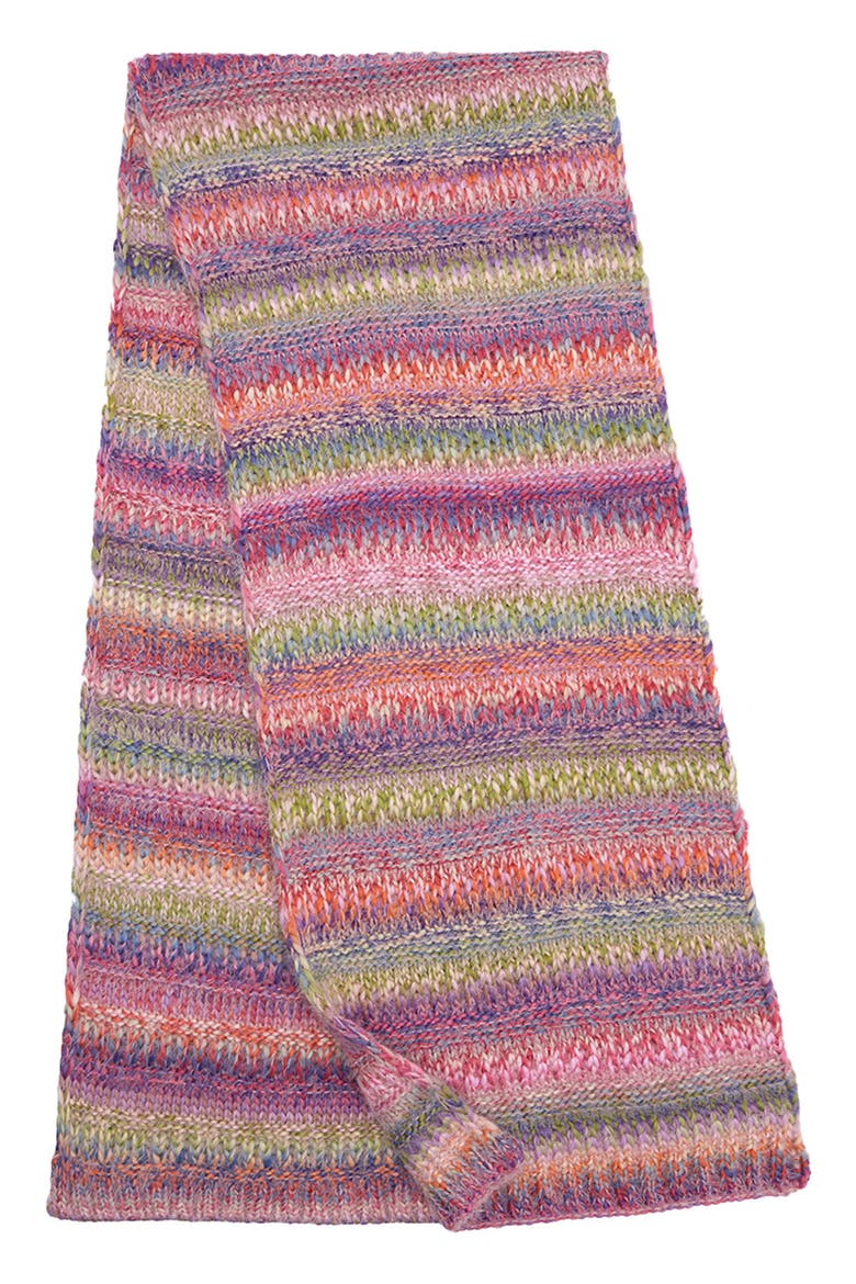Multicolored Knit Scarf, Alternate, color, PURPLE MULTI