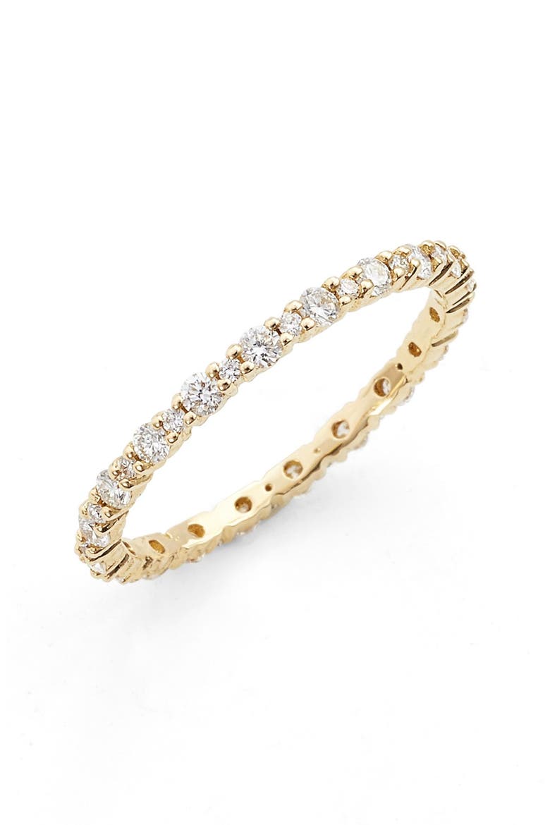 'Gianna' Diamond Eternity Ring (Nordstrom Exclusive), Main, color, YELLOW GOLD