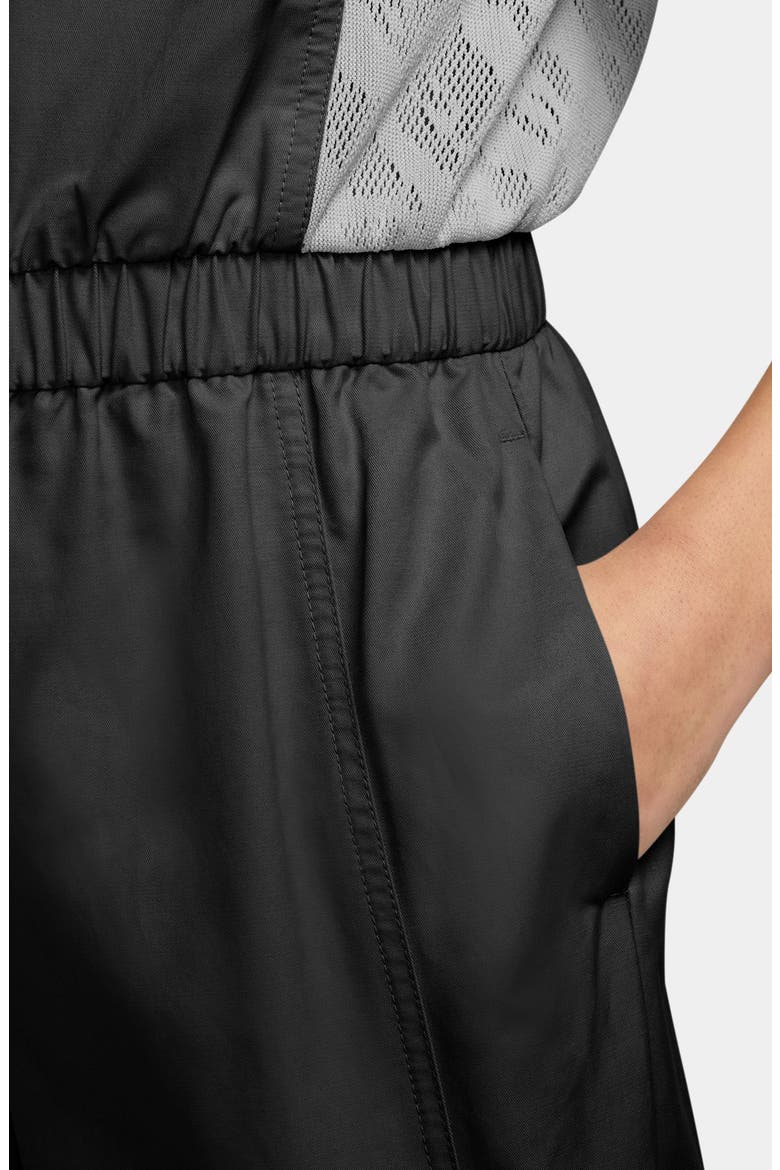 Kids' Sportswear Woven Jumpsuit, Alternate, color, 010 BLACK