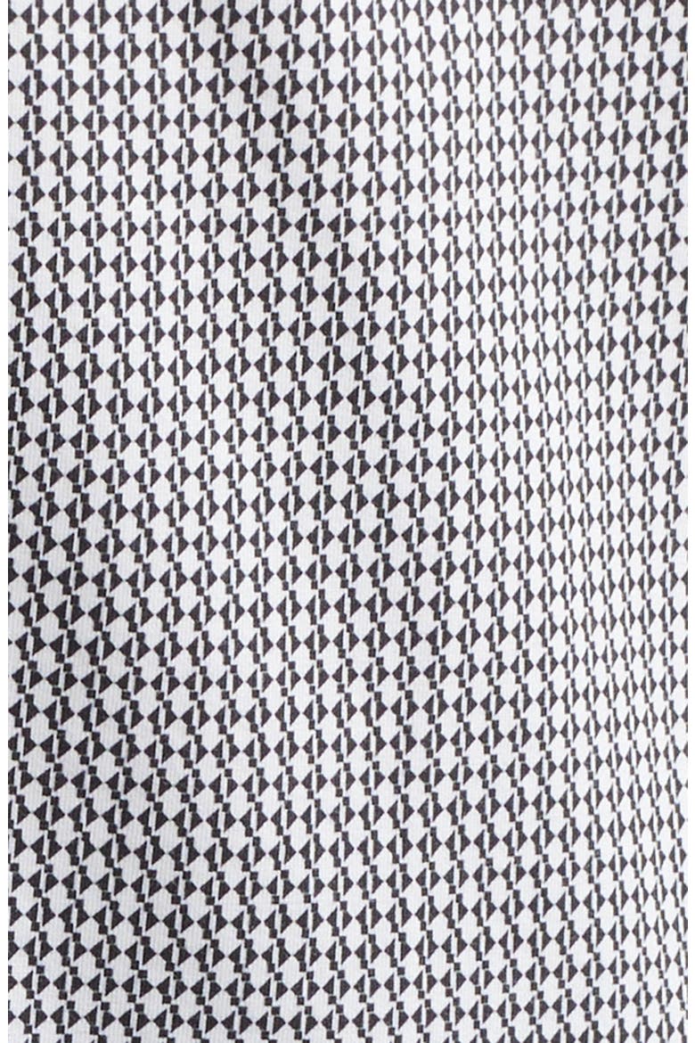 Miles OoohCotton® Geo Print Short Sleeve Button-Up Shirt, Alternate, color, WHITE