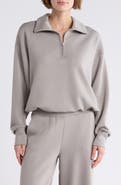 Z by Zella Whisper Knit Half Zip Sweatshirt