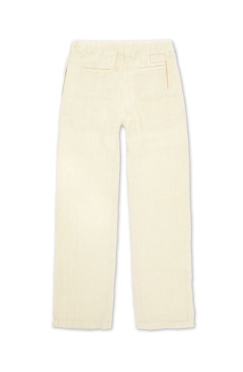 Fortela Jaleh Drawstring Linen Trousers, Alternate, color, Milk